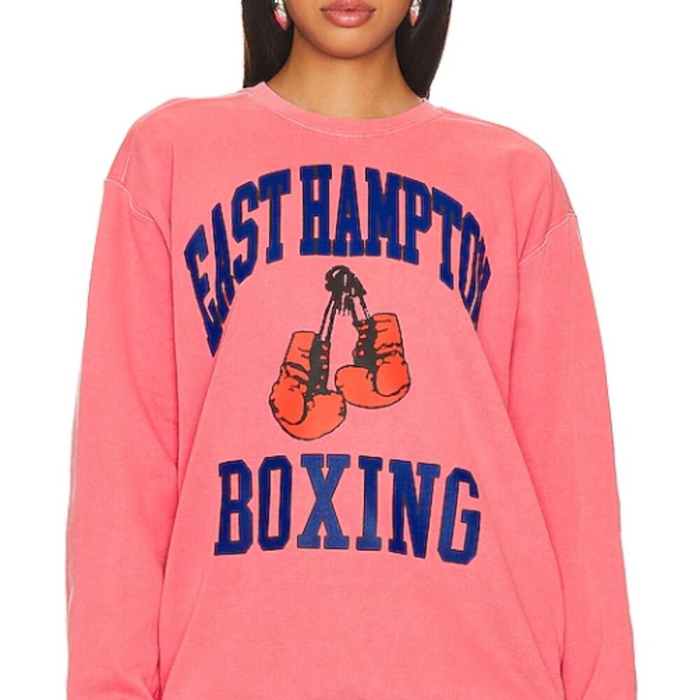 East Hampton NY Boxing Crewneck Sweatshirt by firstport